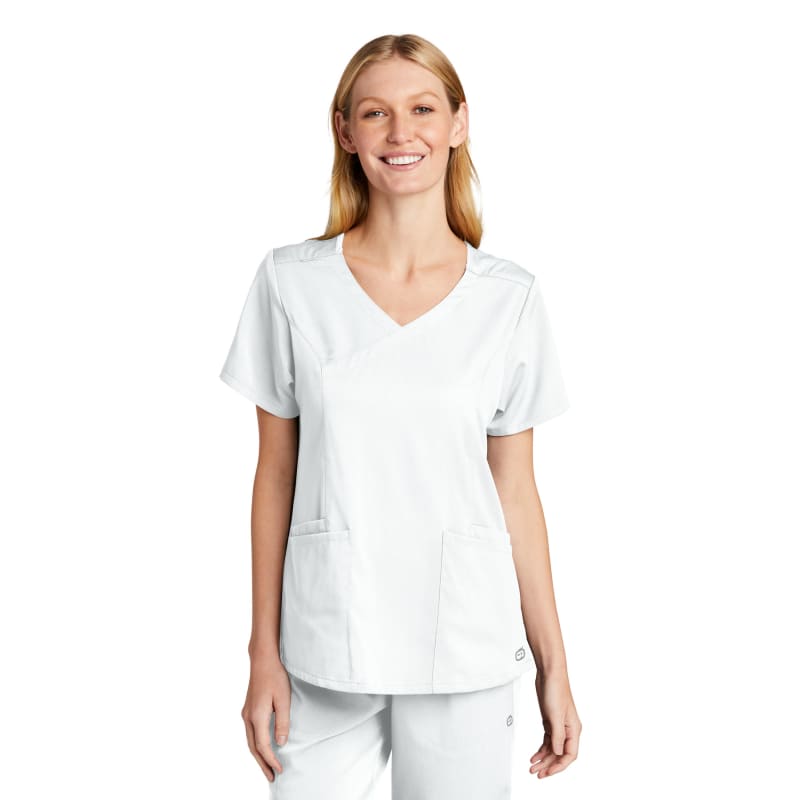 WonderWink Women's Premiere Flex Mock Wrap Top 11