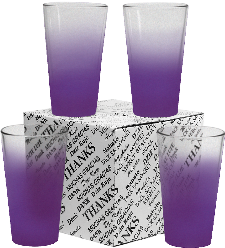 16 oz. Mixing Glass Thank You Set 28