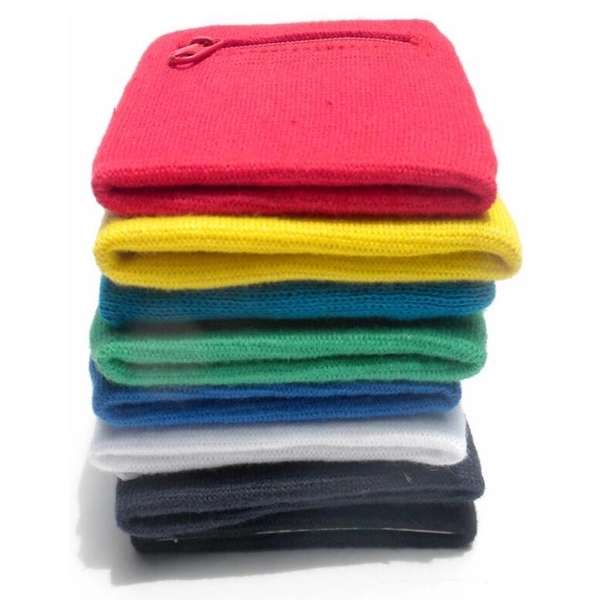 Sports Wristband with Zipper Pocket 4