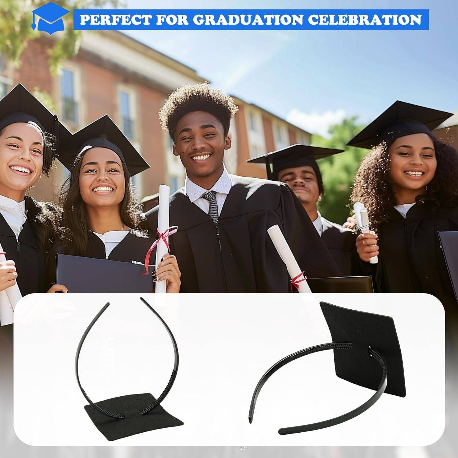 Graduation Mortar Board Strap – Anti-Fall Elastic Headband 7