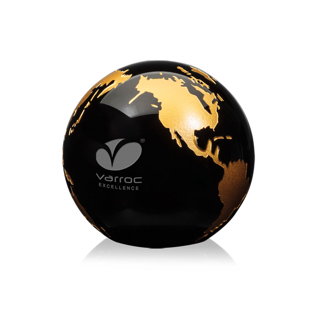 Globe Paperweight - Black 7