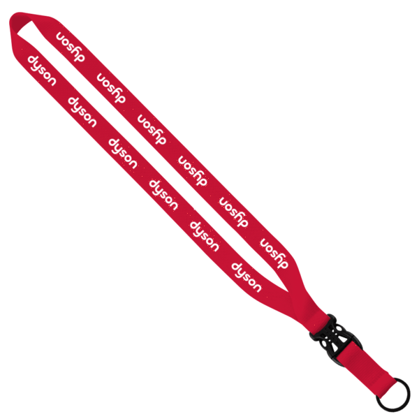 3/4" Polyester Lanyard with Slide Buckle Release & Split-Ring 21
