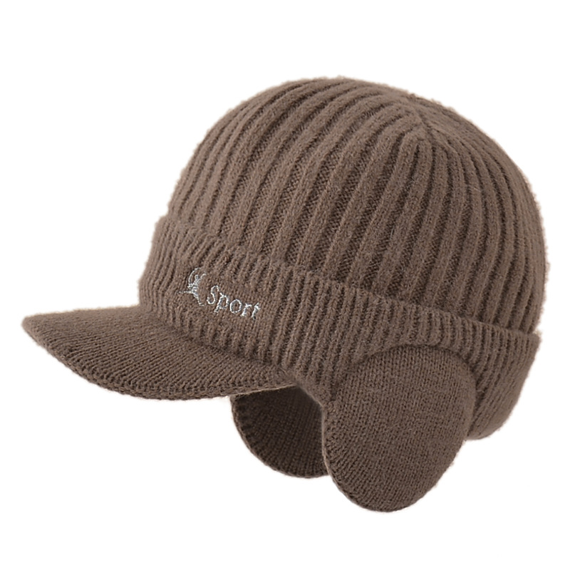 Knit Beanie Winter Fleece Lined Skull Cap w/ Ear Flaps 16