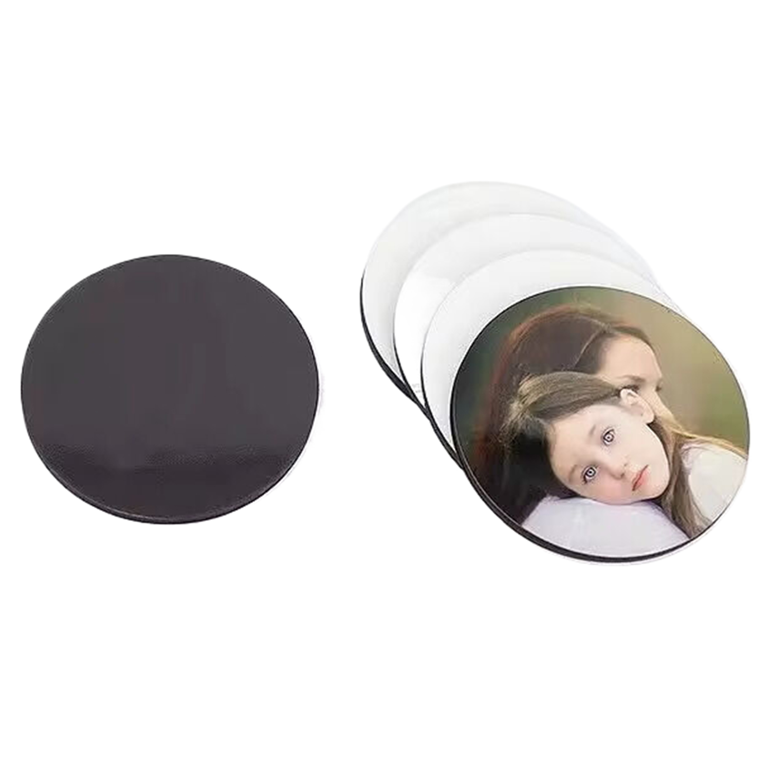 Round Shaped Sublimation MDF Fridge Magnet 5