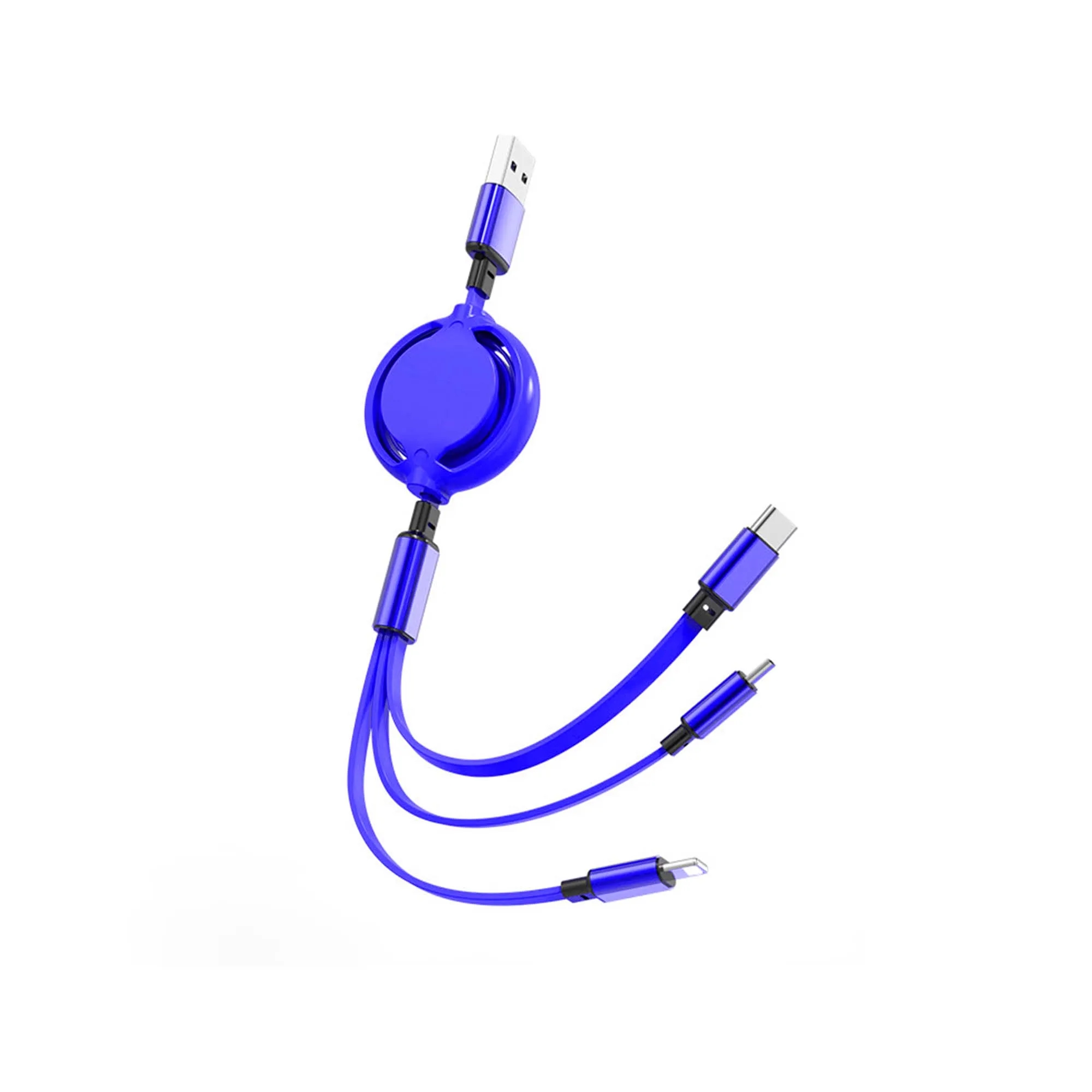 Retractable 3-In-1 Multi Charger Cable 17