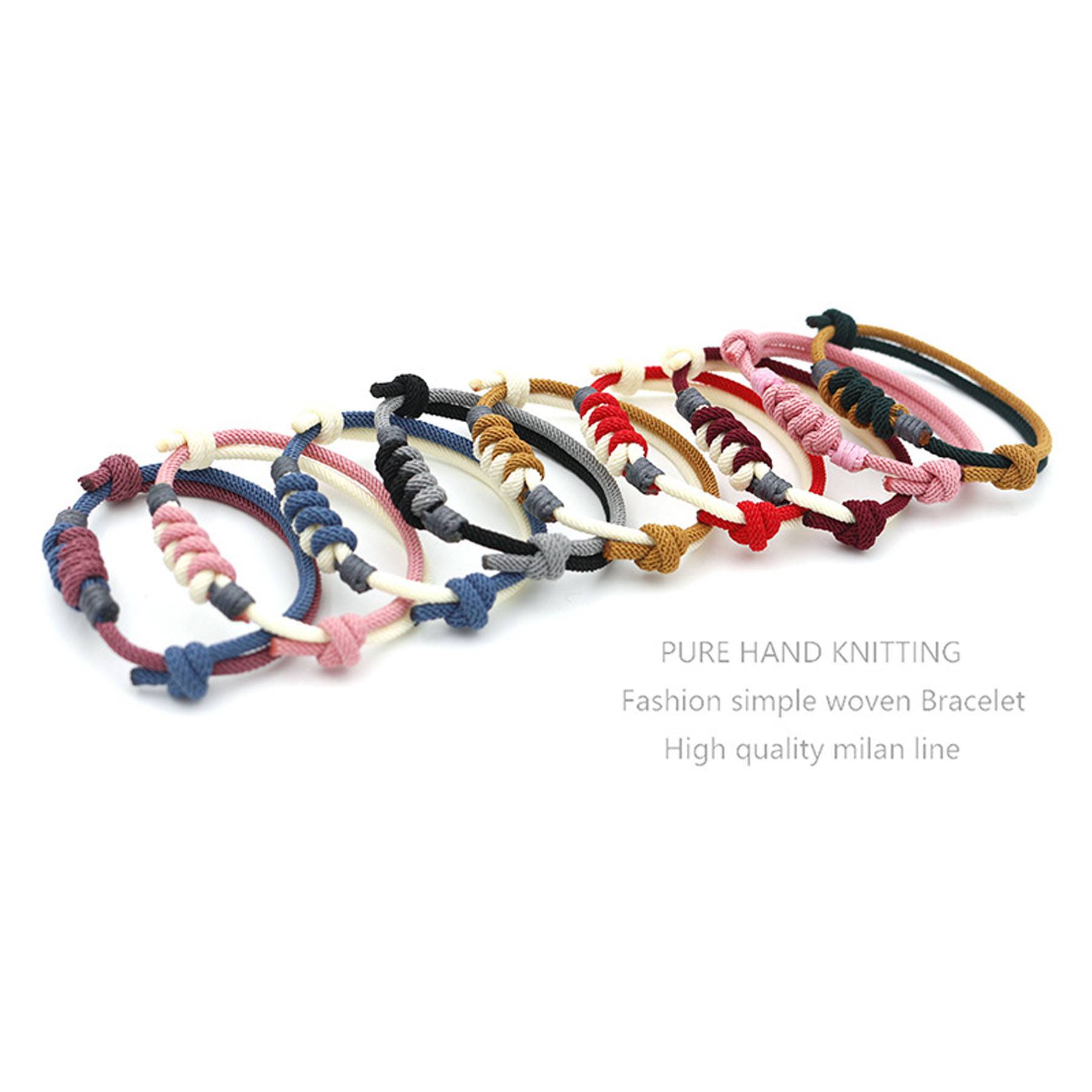 Weaving diamond knot friendship bracelet 10