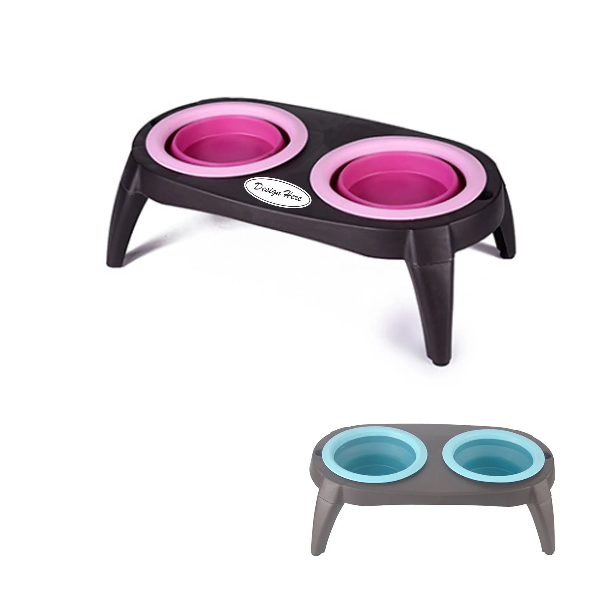 Foldable Pet Bowl Set 4
