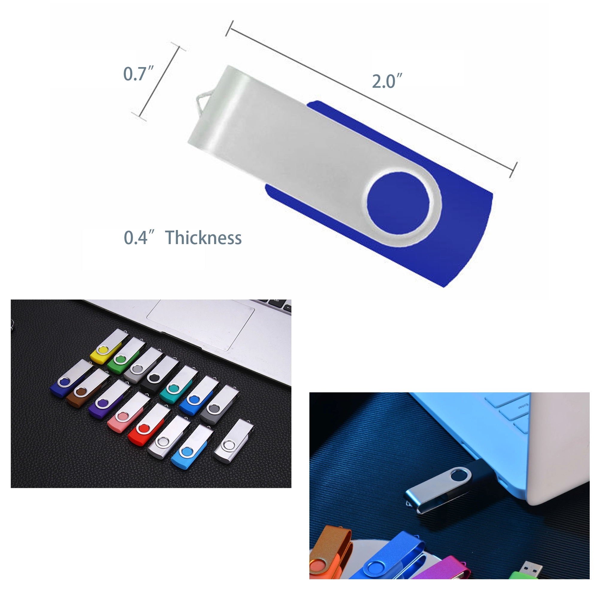 Custom 4GB Twist USB Flash Drive 5