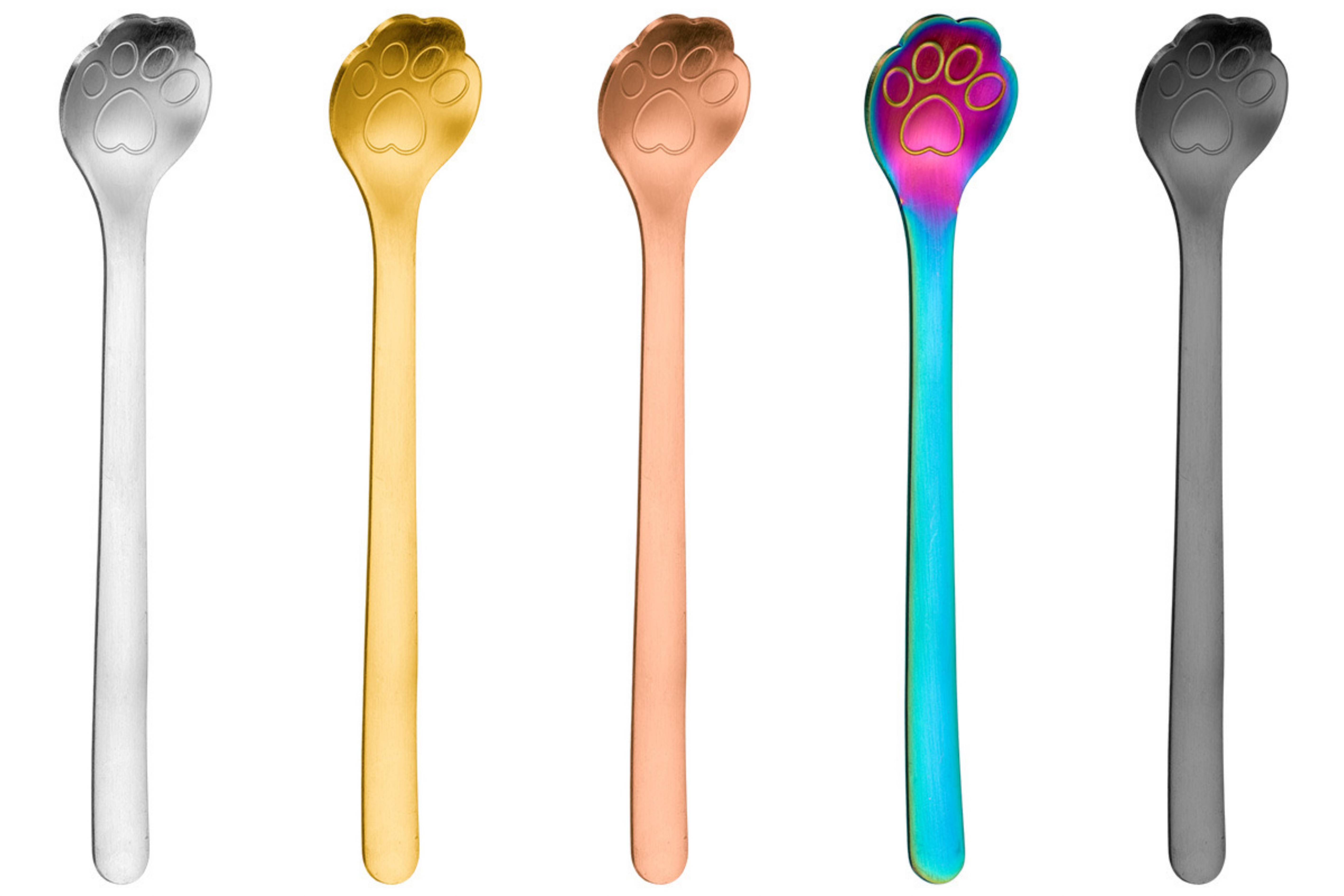 Stainless Steel Cat Claw Coffee Spoon 8