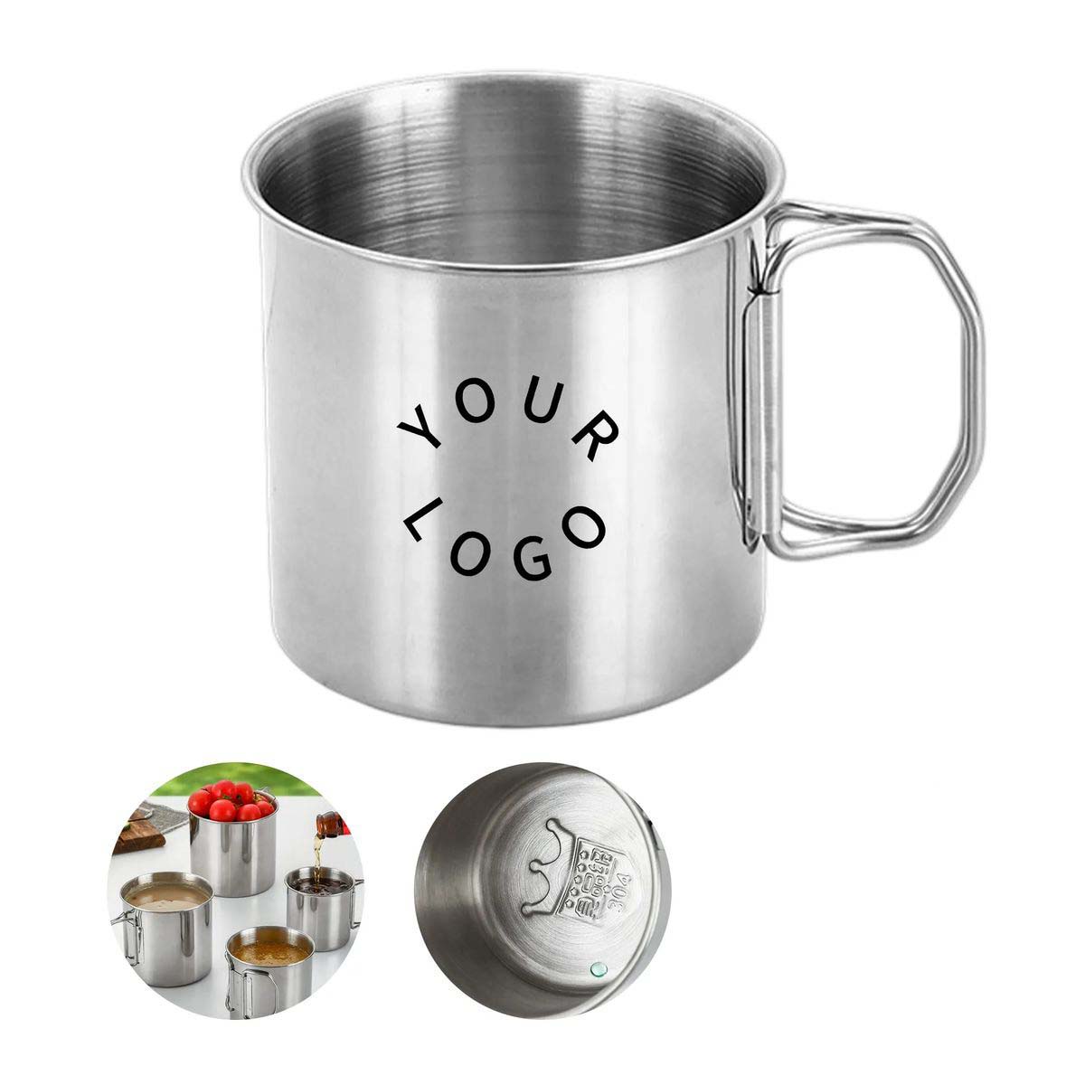 Durable Stainless Steel Travel Cup with Lid Option 4