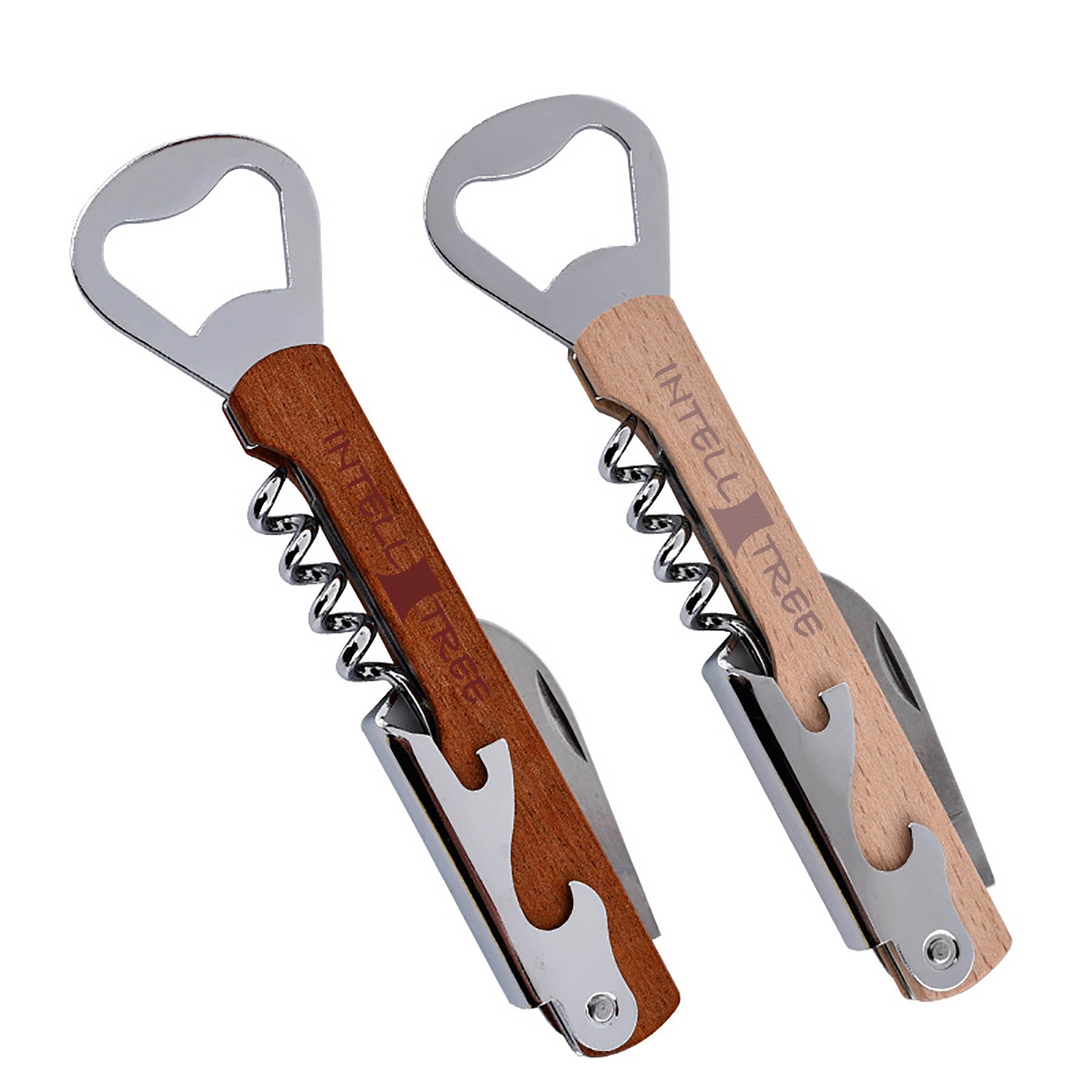 Stainless Steel Wood Wine Bottle Opener 3