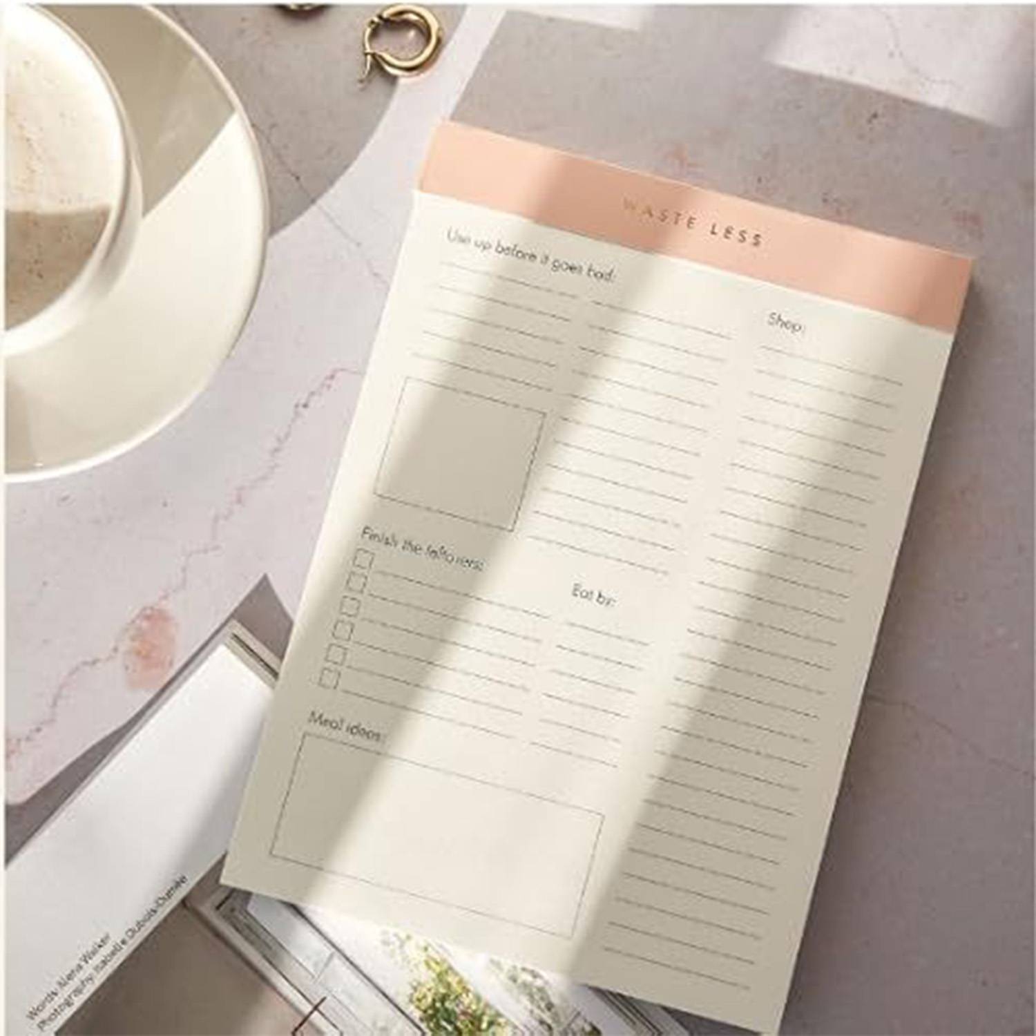 Magnetic Meal Planner Grocery List Notepad for Fridge 7
