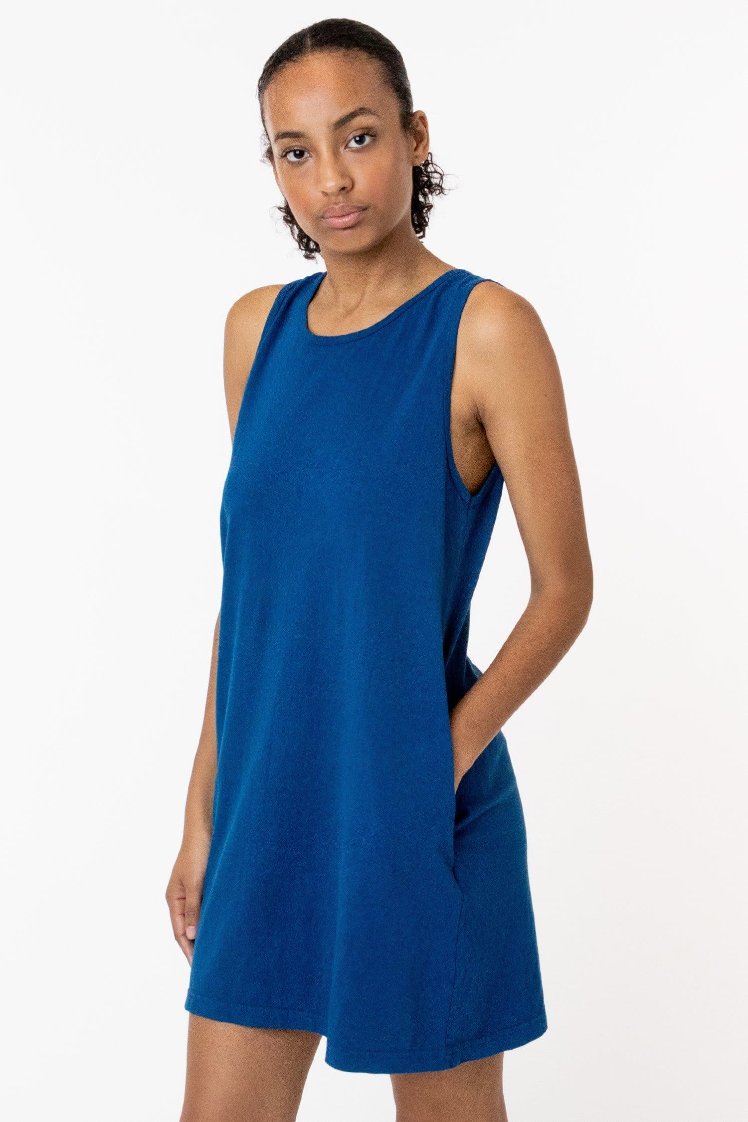 6.5 OZ GARMENT DYE TANK DRESS 18