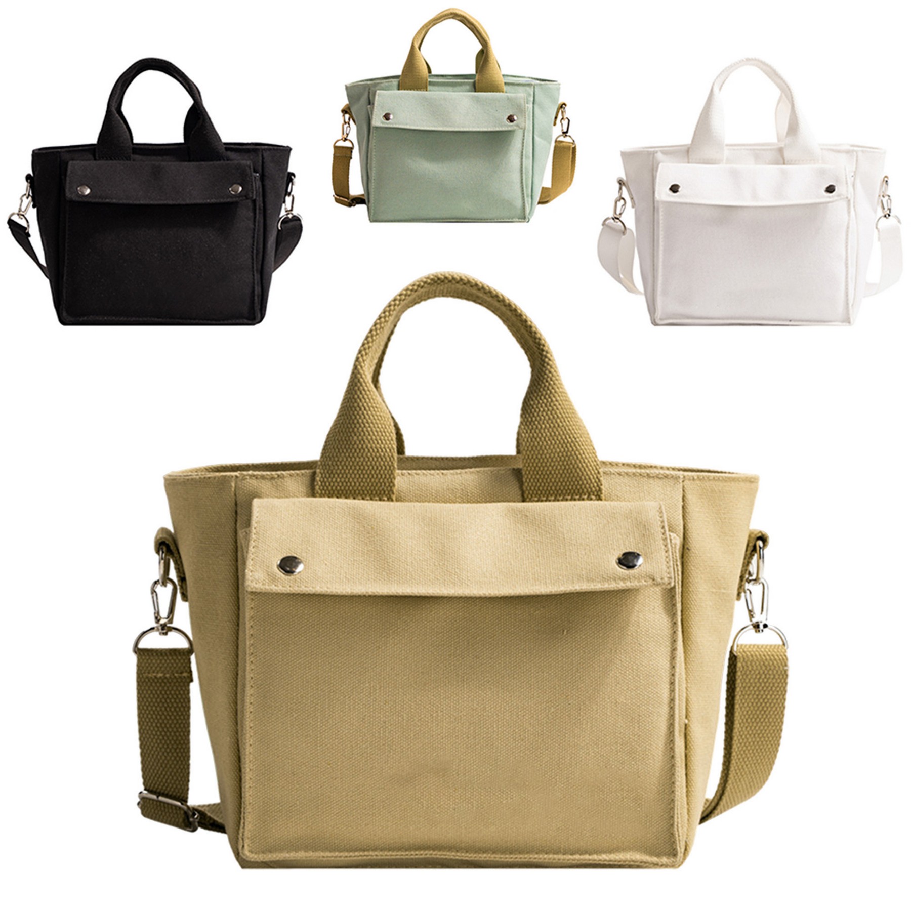 Urban Canvas Tote Bag W/Shoulder Strap, custom tote bag with logo imprint 5