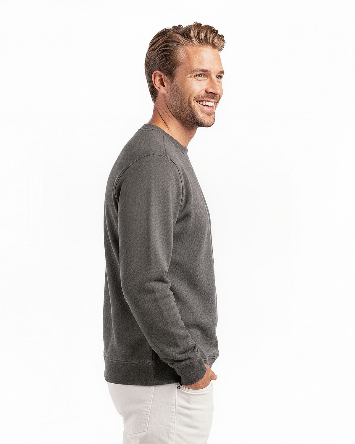 Clique Haven Recycled Mens Crewneck Sweatshirt 24