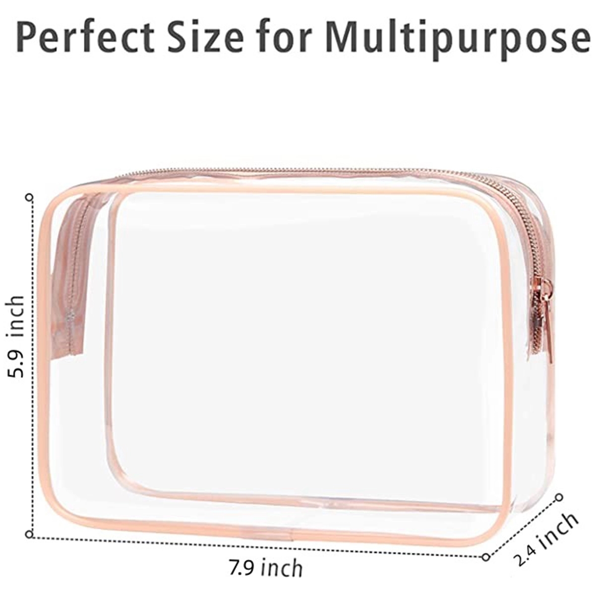 Travel Approved Toiletry Makeup Cosmetic Bag On Airport 2