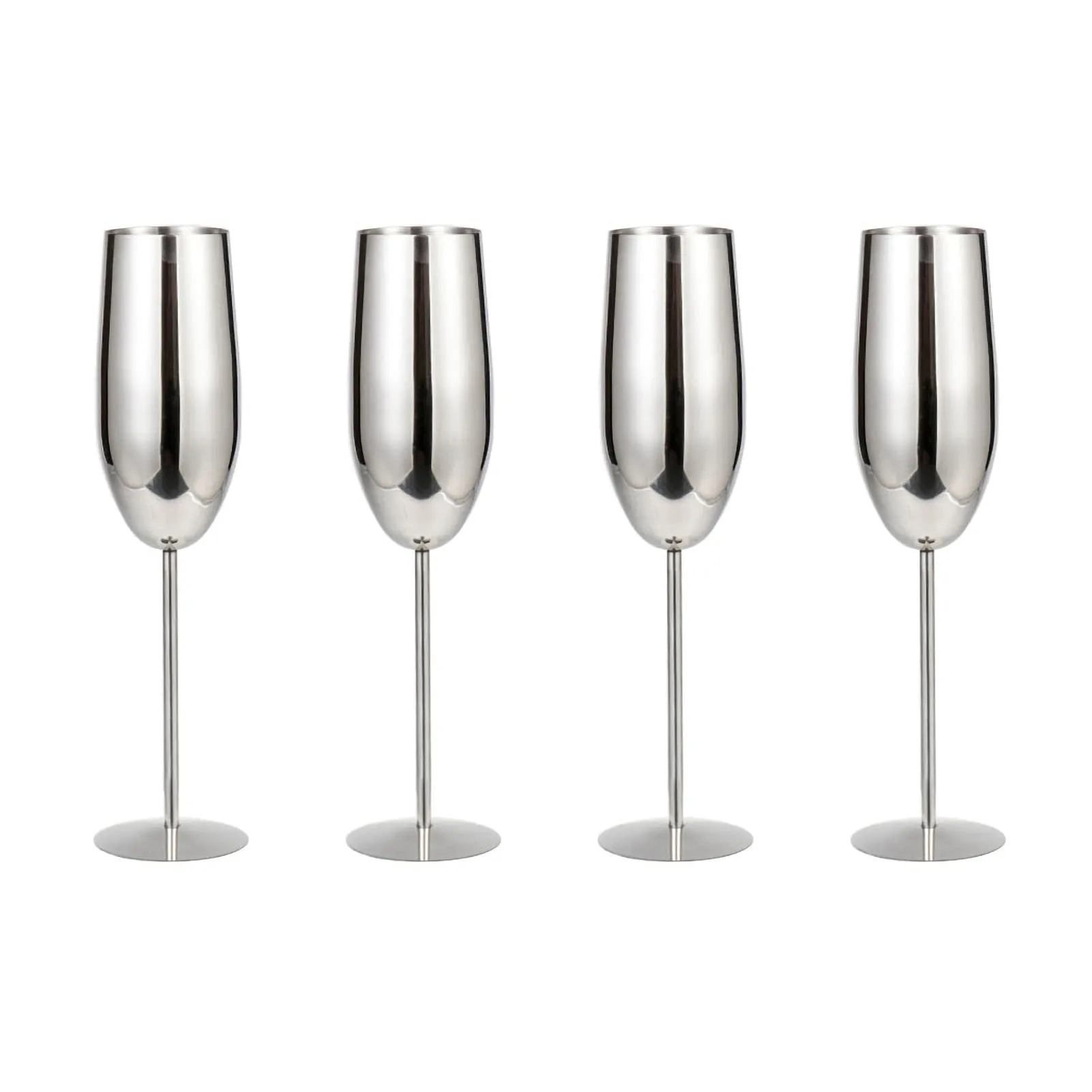 8.8oz Stainless Steel Wine Glasses Metal 4
