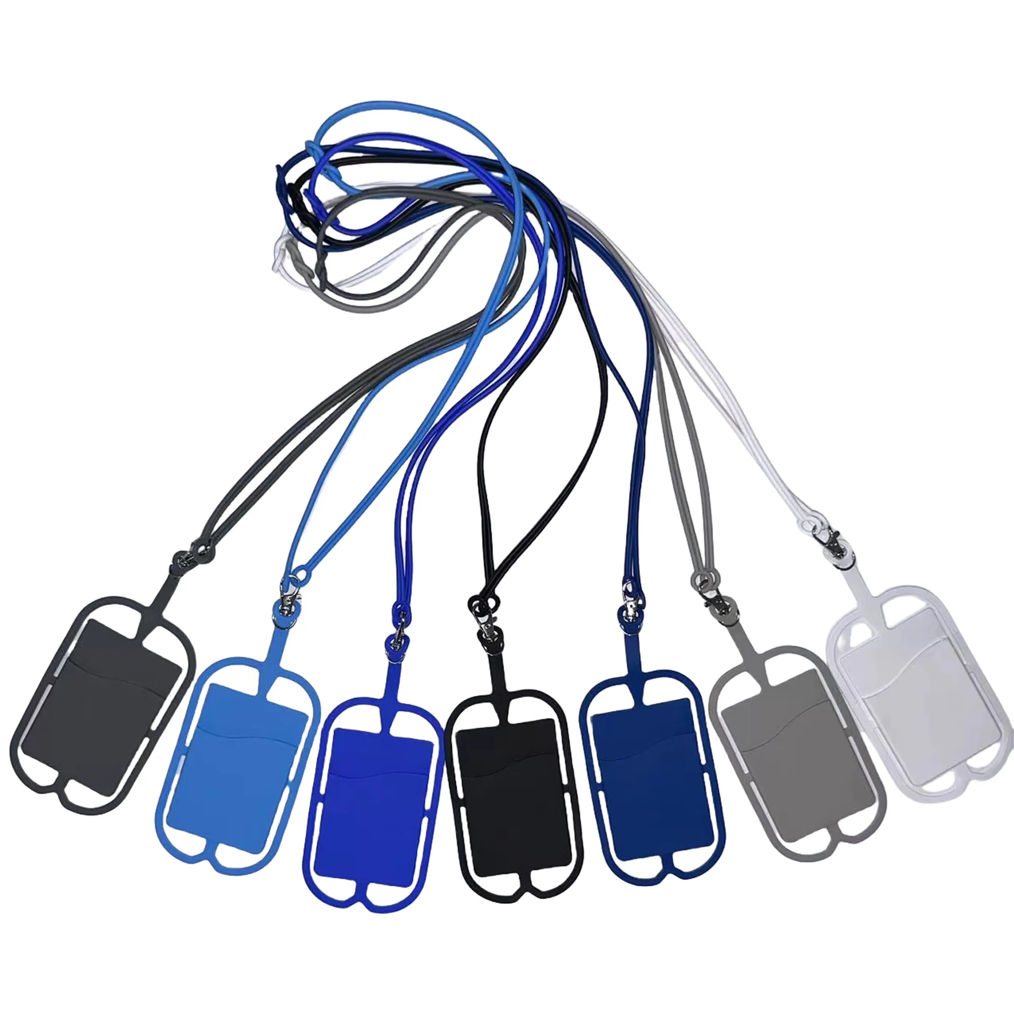 Silicone Card Slot with Lanyard Phone Holder 9