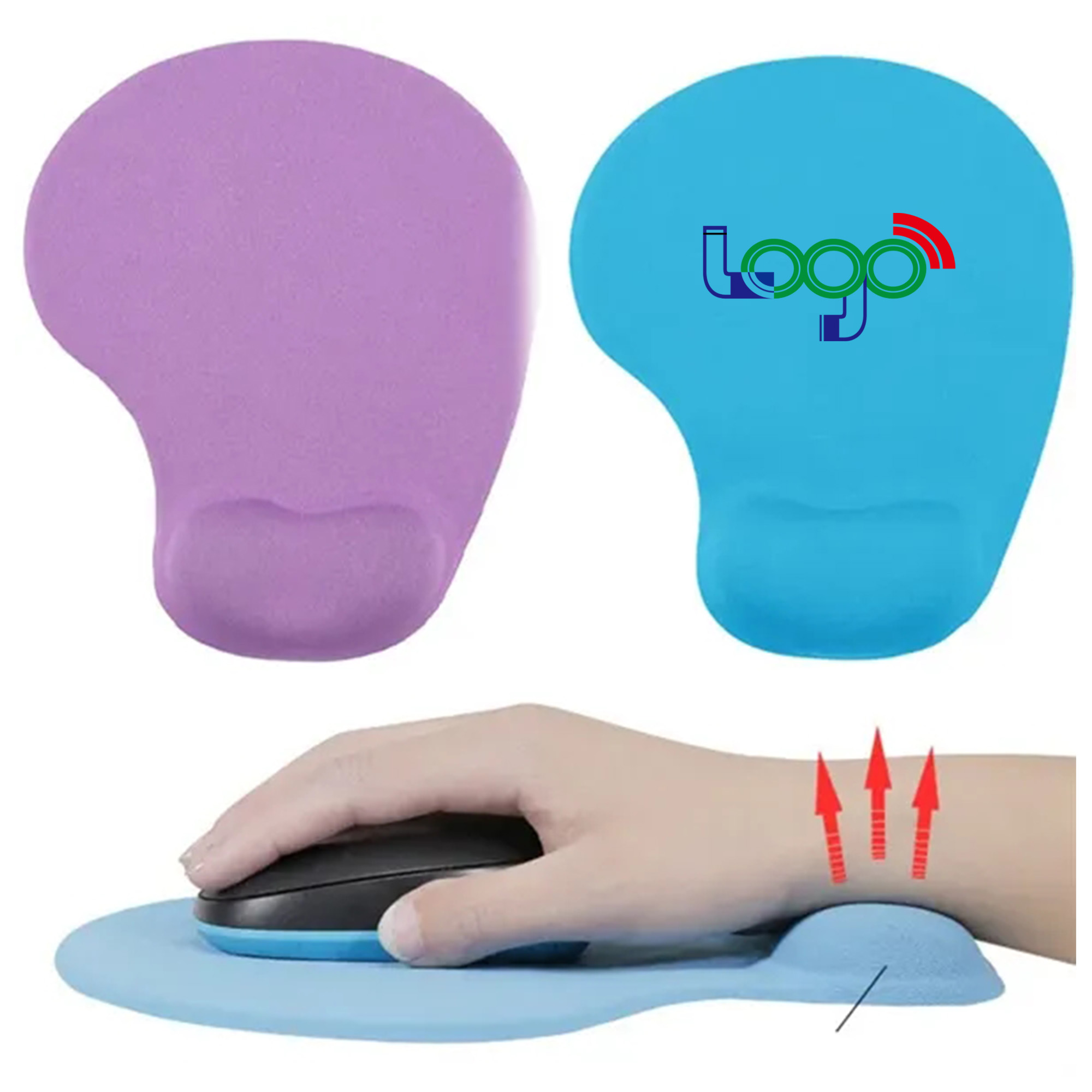 Full color Silicone Wrist Mouse Pad 3