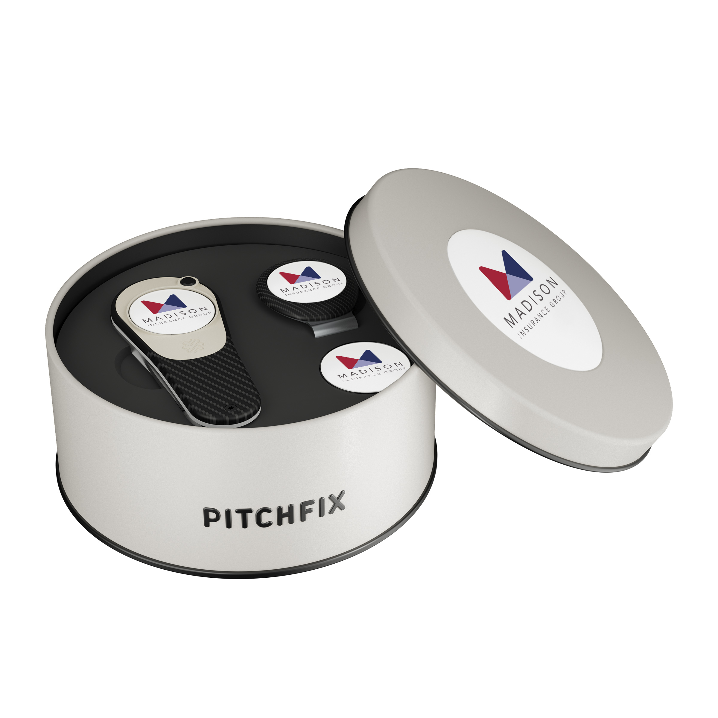Pitchfix Icon Golf Divot Tool Deluxe Gift Set w/ Hat Clip 10