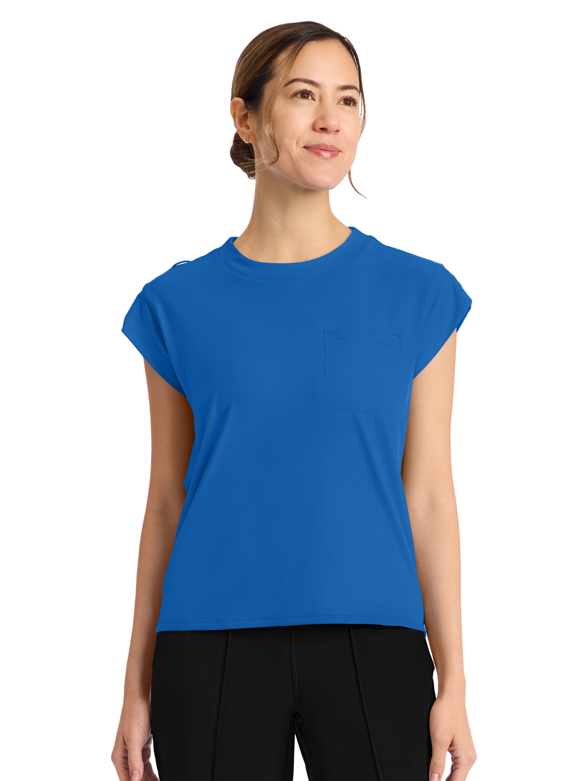 Cherokee - Cherokee Achieve - Women's 1-Pocket Crew Neck Top