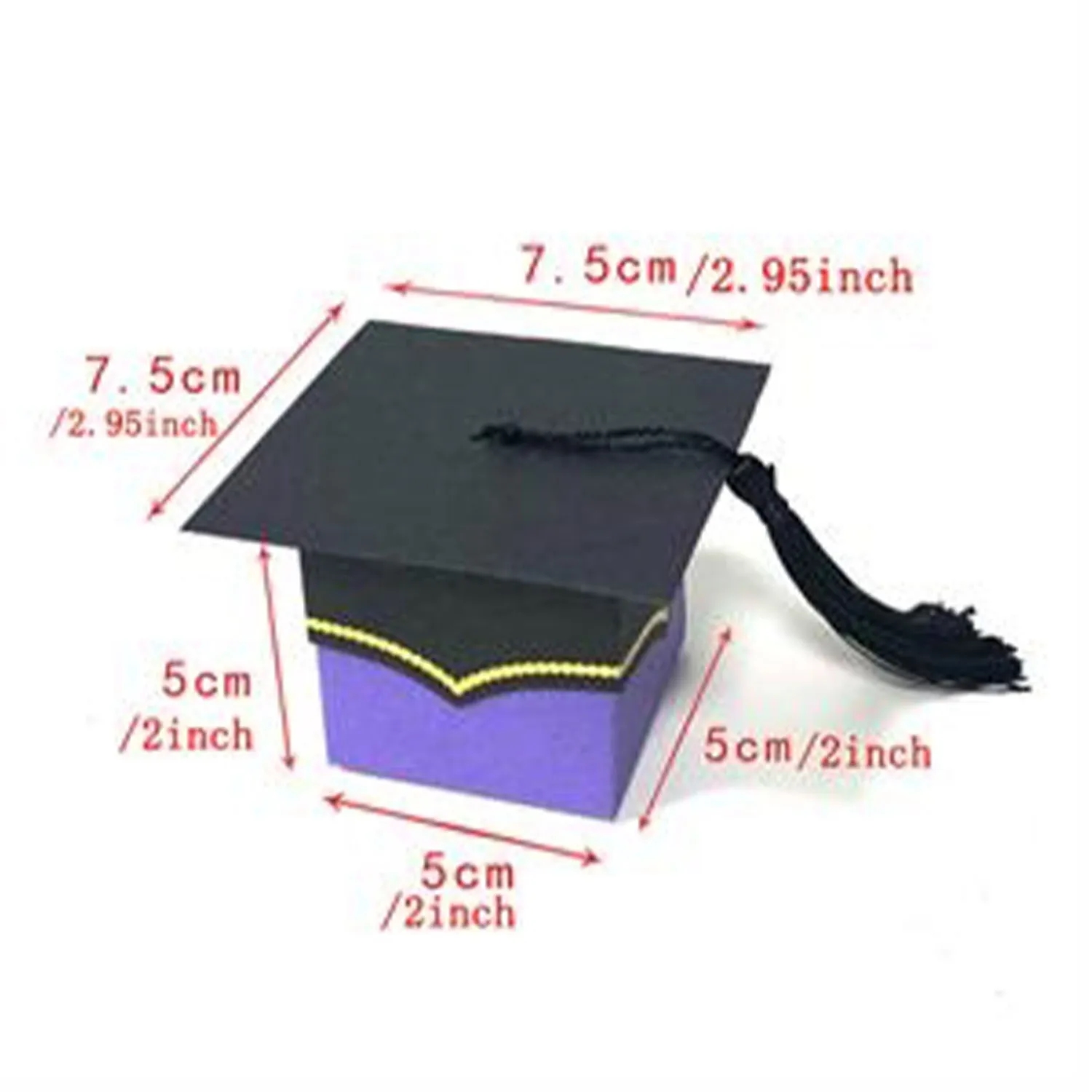 Graduaction Cap Shaped Paper Candy Box 5