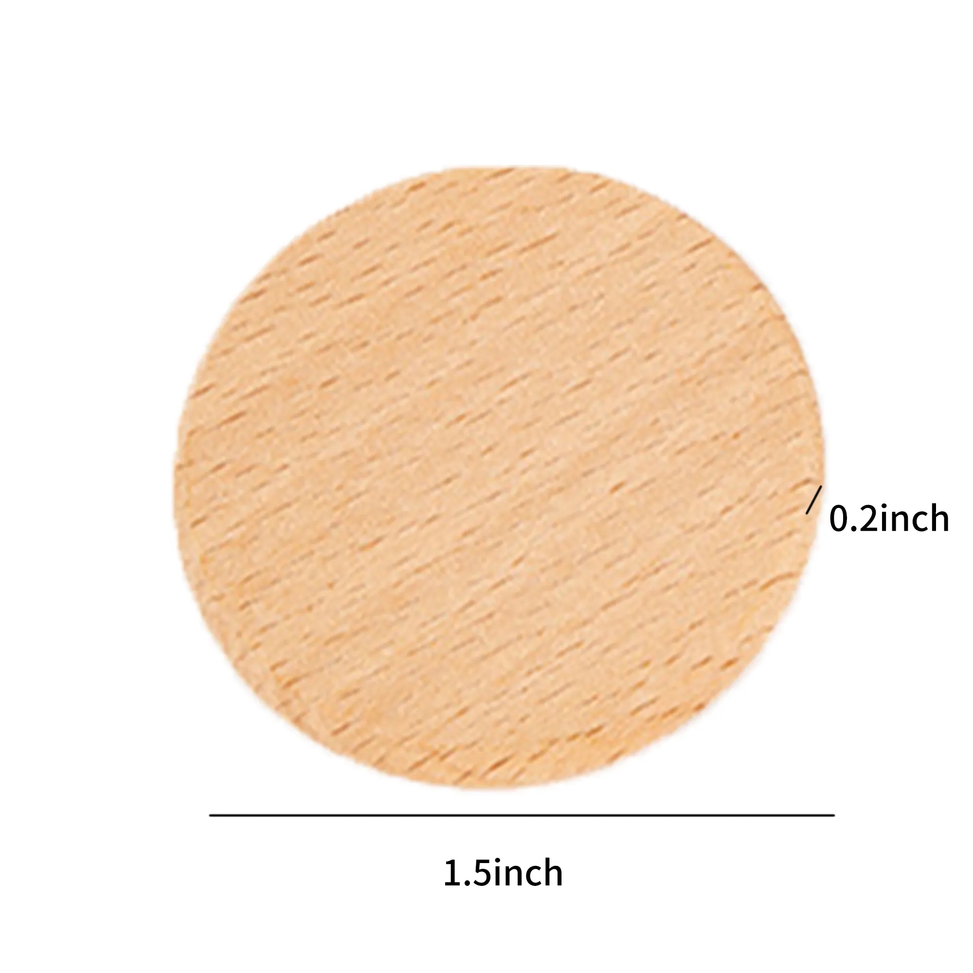 Durable Wooden Token Coin Compact Lightweight for Learning 3