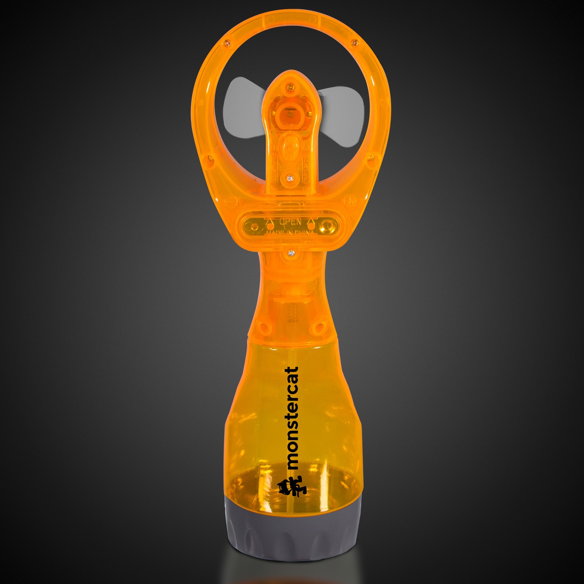 Orange Water Spray Fan 2