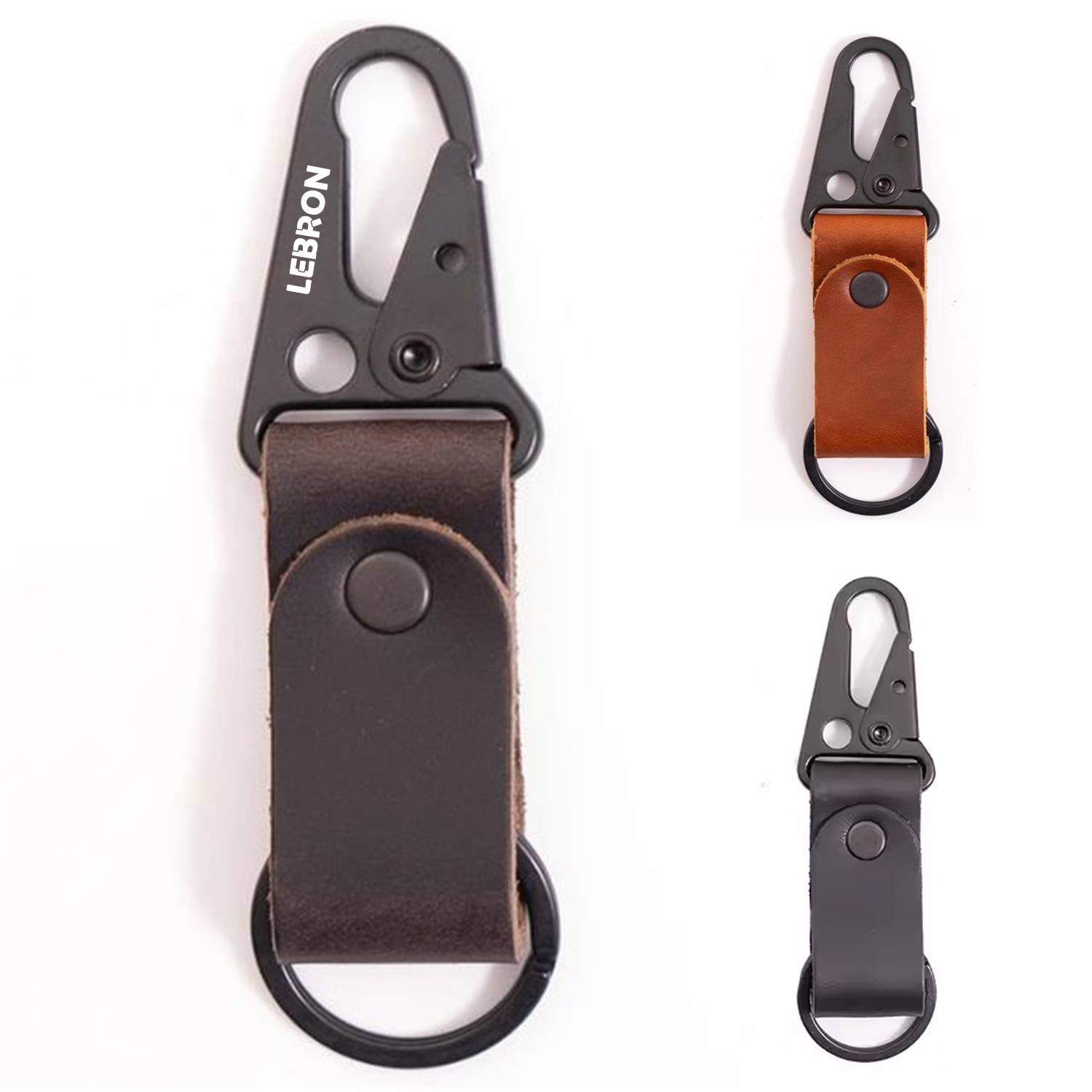 Leather Carabiner Keychain 2