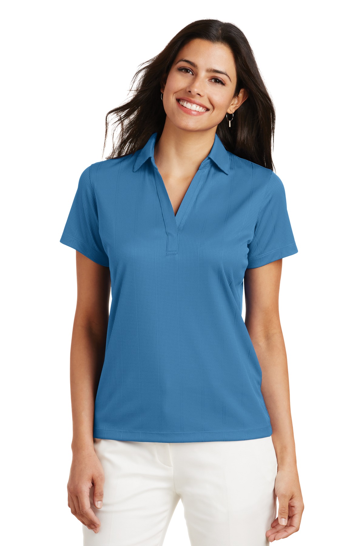 Port Authority Women's Performance Fine Jacquard Polo. L528 10