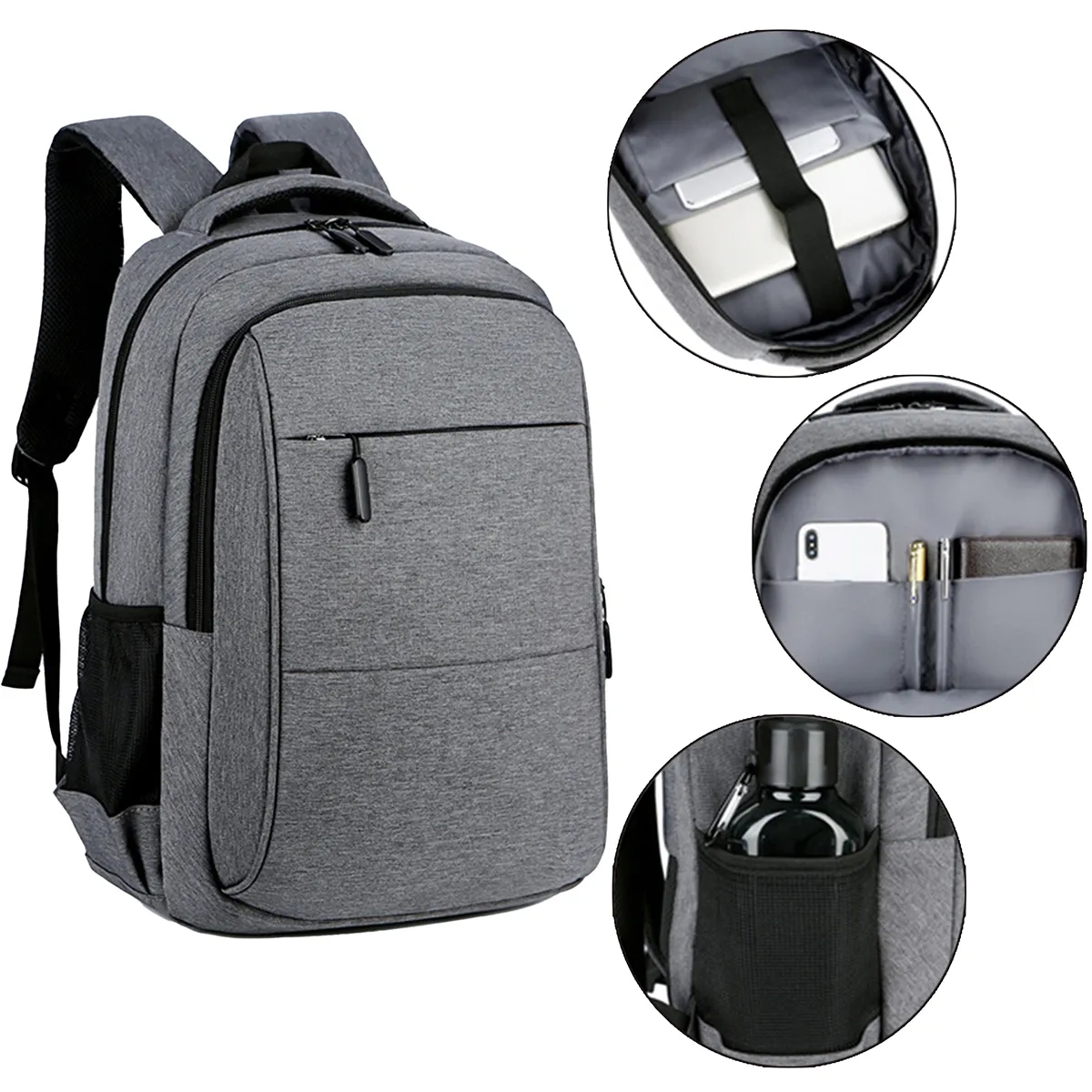 Durable Business Travel Laptop Backpack With USB Charging 4