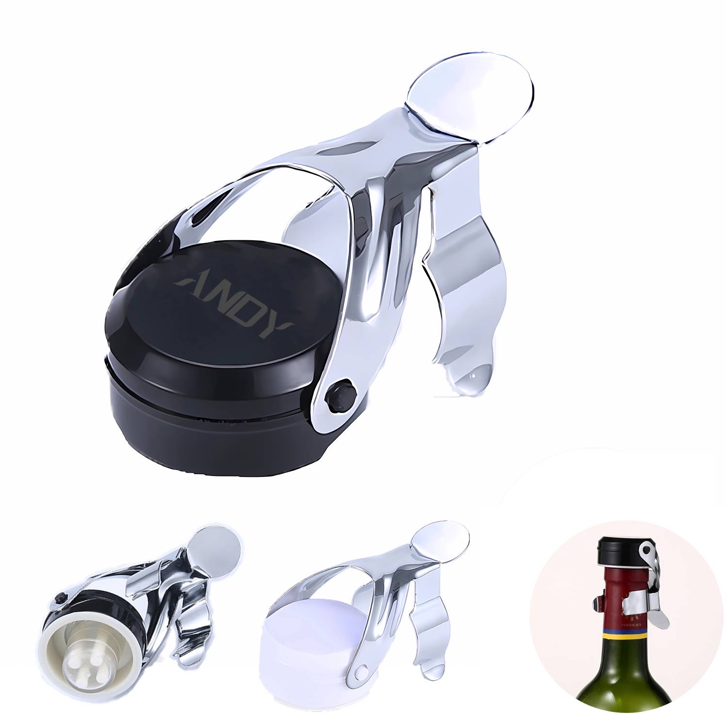 Stainless Steel Champagne Stopper 1