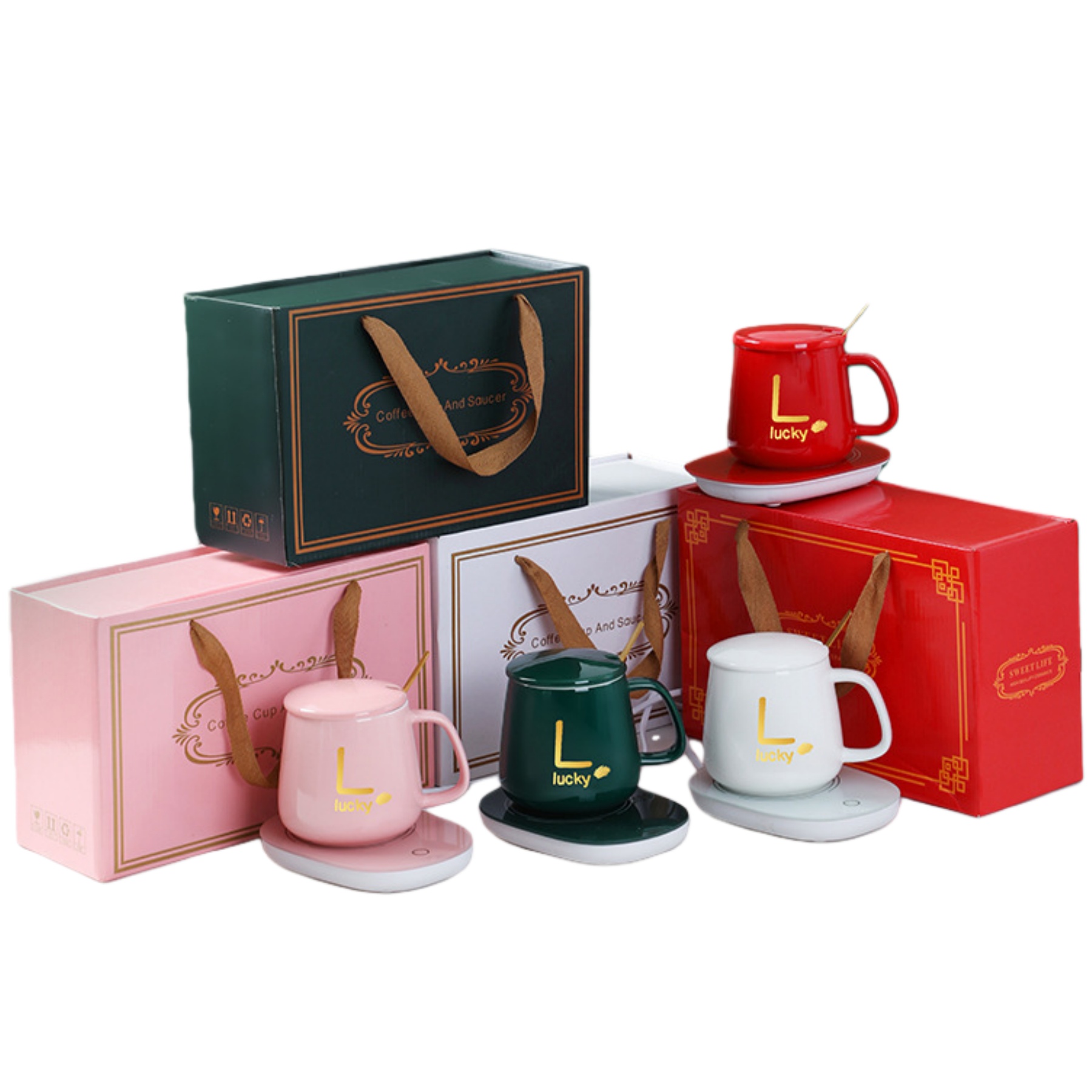 Coffee Cup and Warmer Gift Set 4