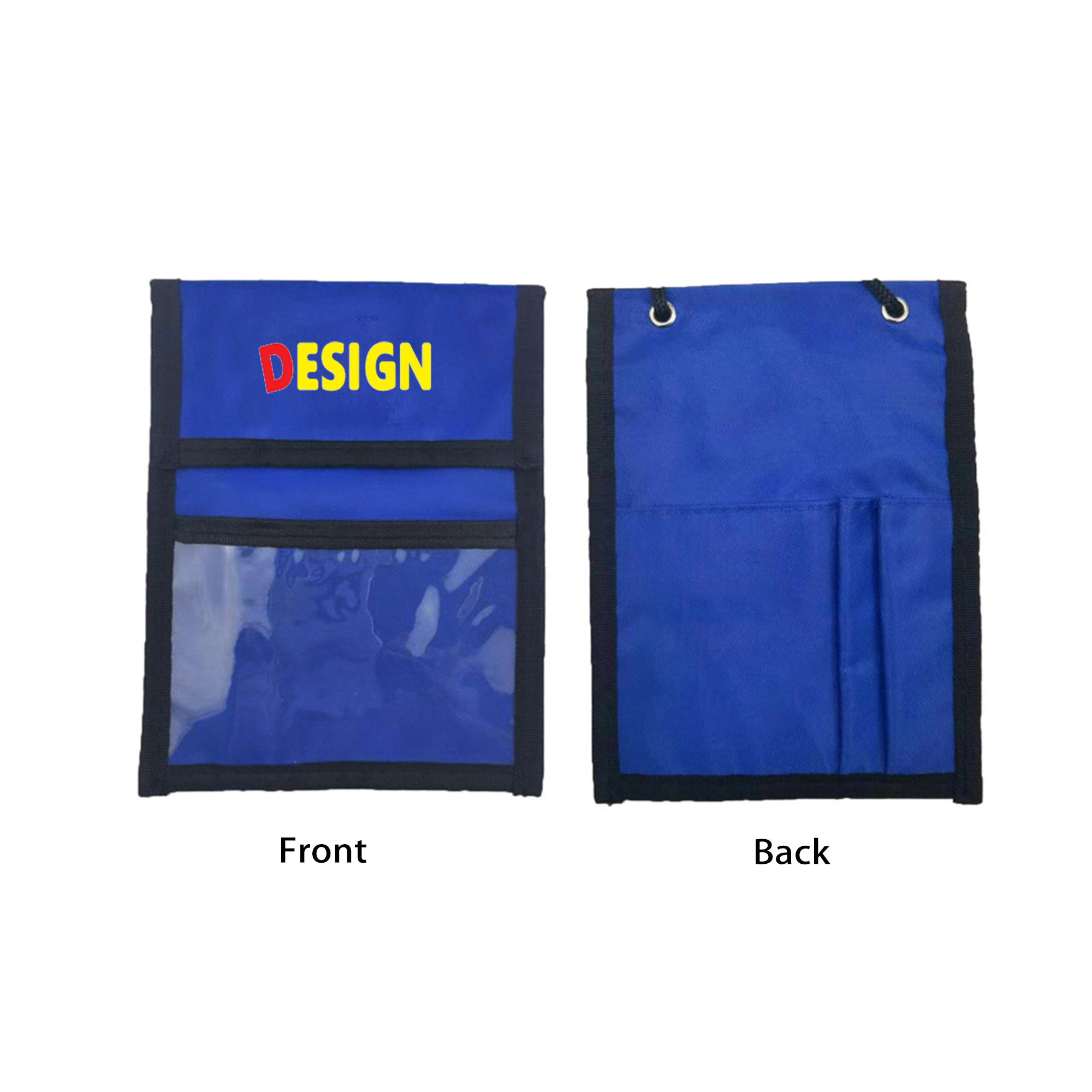 Multi-Pocket Nylon Credential Wallet Badge Holder 4