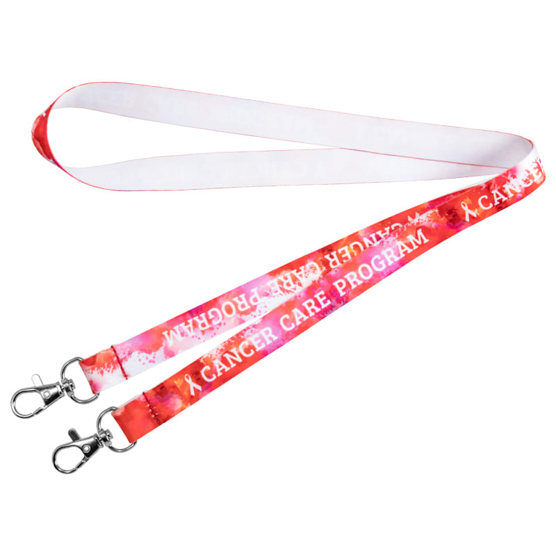 Open Ended Double Clip Full Color Lanyards 4