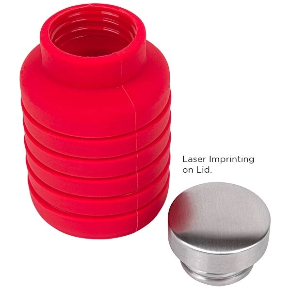 17oz Collapsible Silicon Water Bottle 7