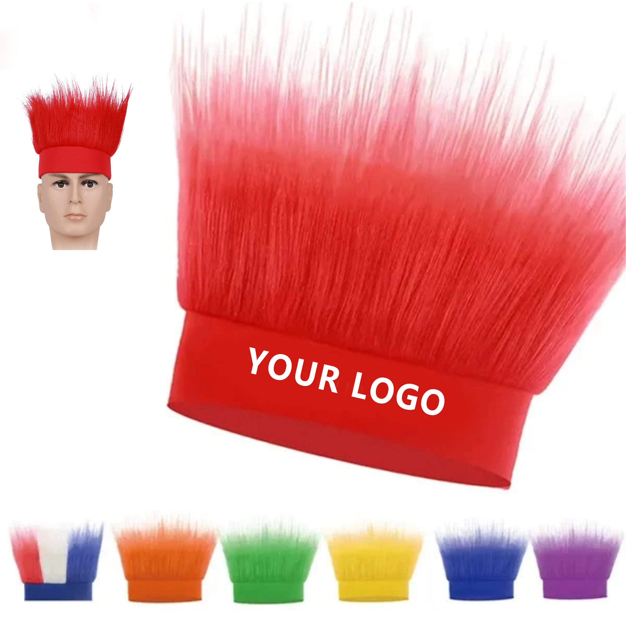 Colorful Fans Wig 2