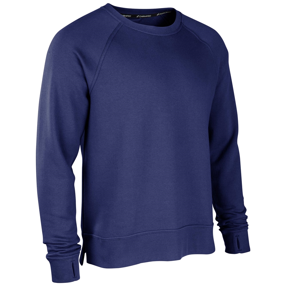 Victory Fleece Men's Split Hem Crew, custom hoodie or sweatshirt with logo imprint 21