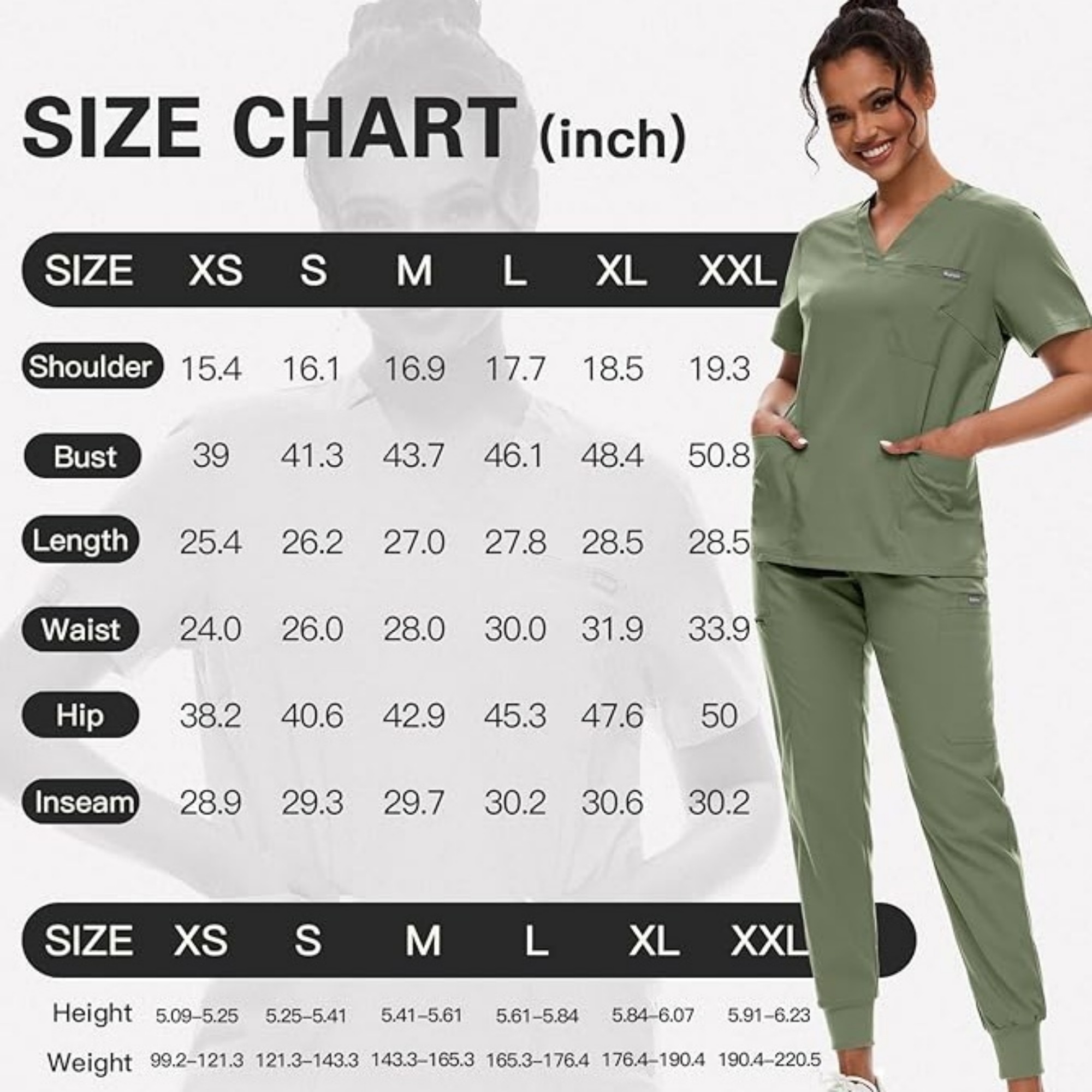Medical Nursing Uniform Scrub Set 3
