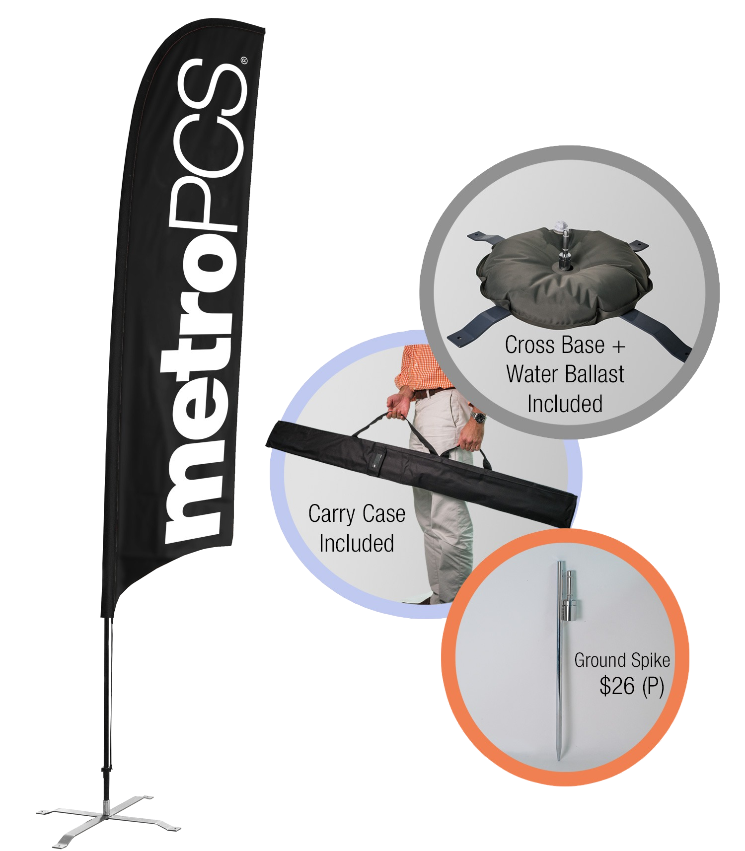 Bow Flag Banner Single Sided