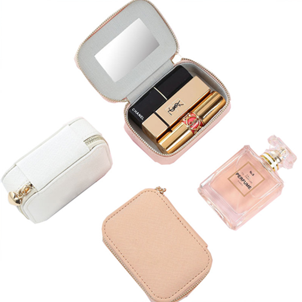 Zippered Leather Lipstick Pouch Organizer 4