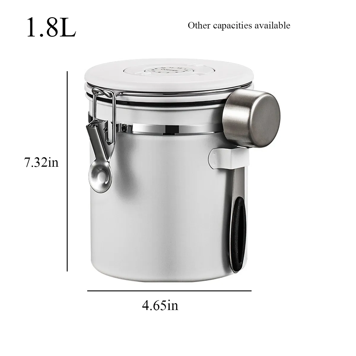 Coffee Bean Canister Kitchen Food Airtight storage container 8