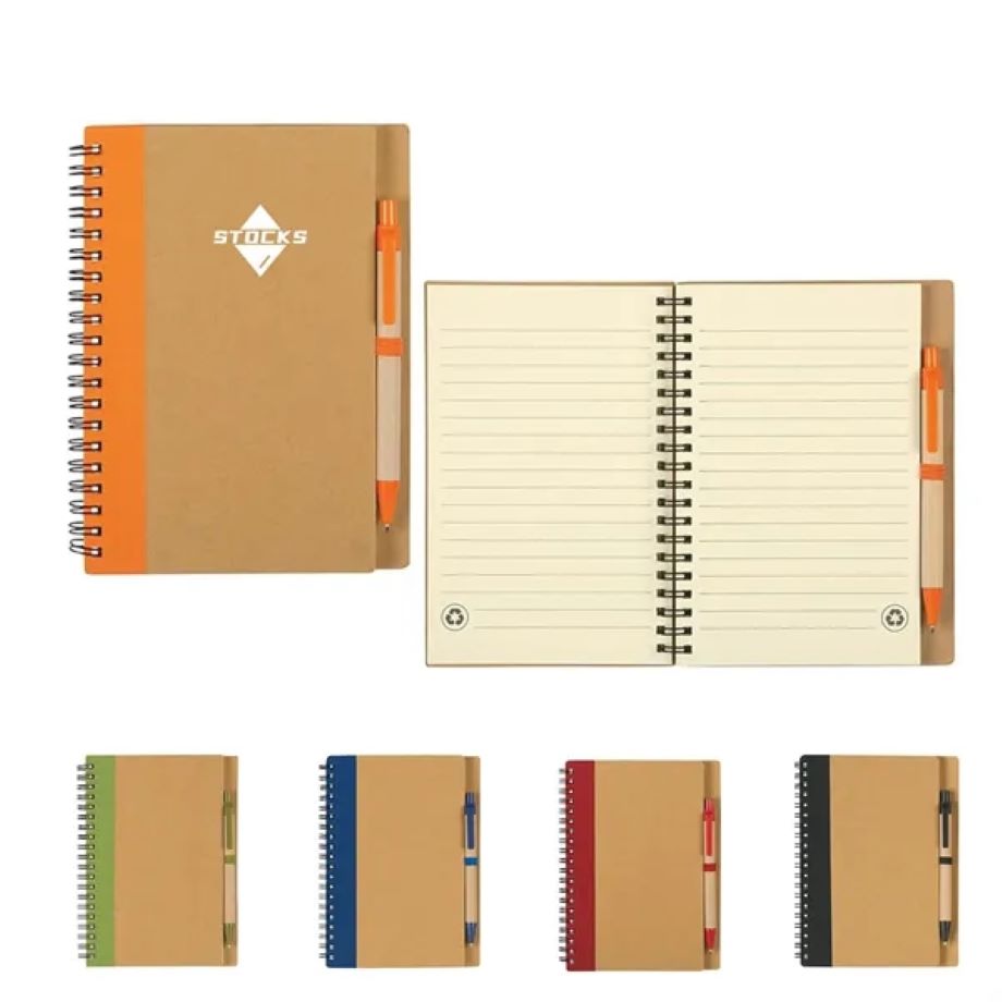 Kraft Paper Notebook with Pen 1