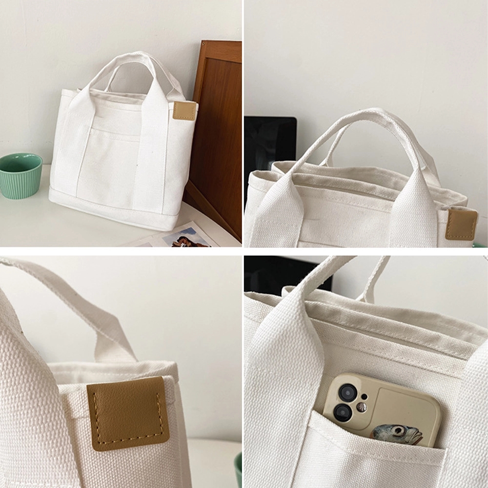 Canvas Tote Handbag, custom tote bag with logo imprint 2