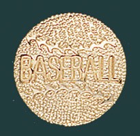 Baseball Metal Chenille Letter Insignia Pin 1