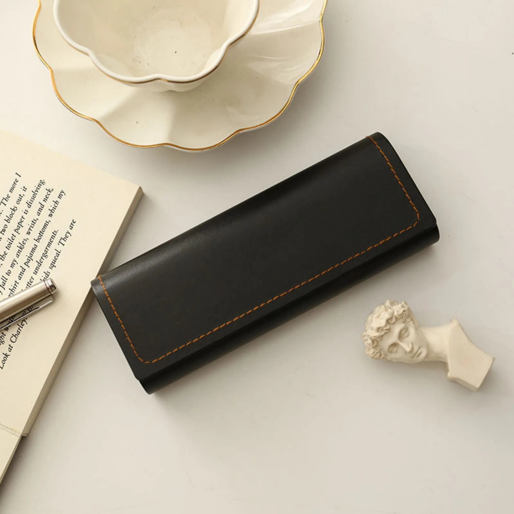 Travel Vintage Leather Sunglass Case 5