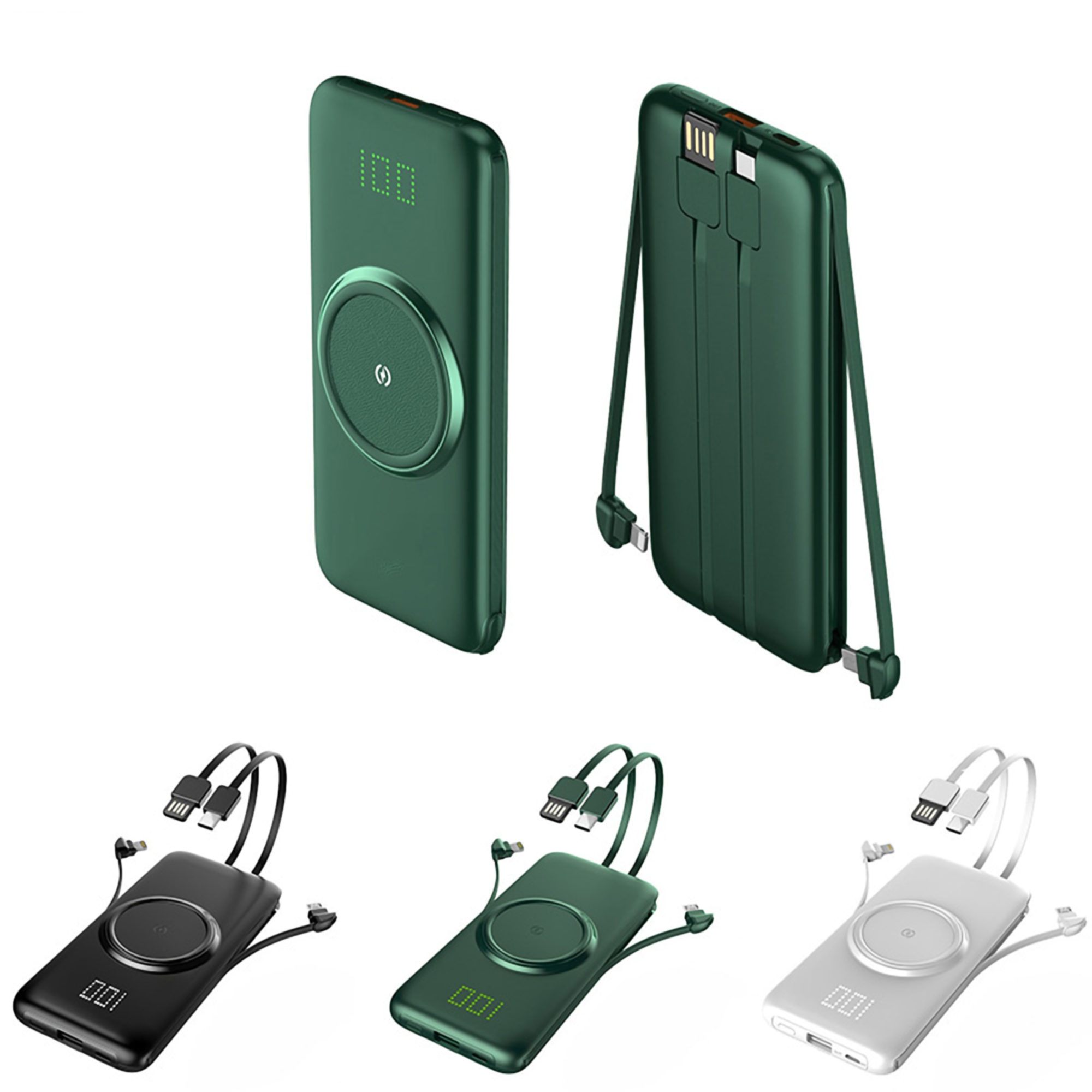 10000mAh 5-in-1 Wireless Power Bank