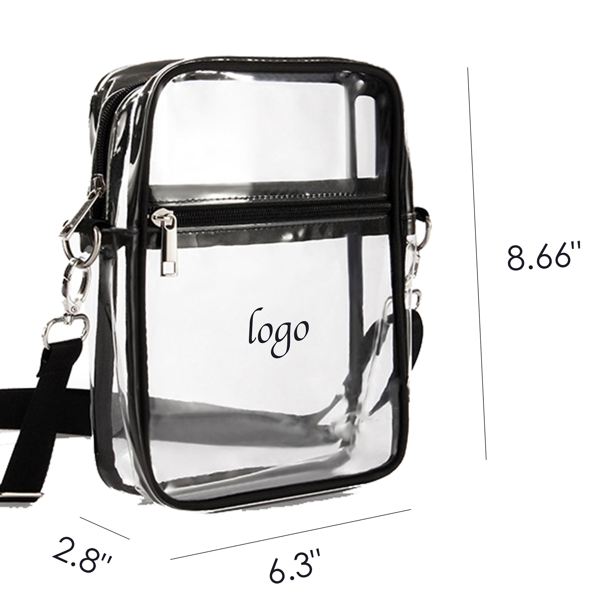 MOQ100 Transparent Waterproof Shoulder Bag 10