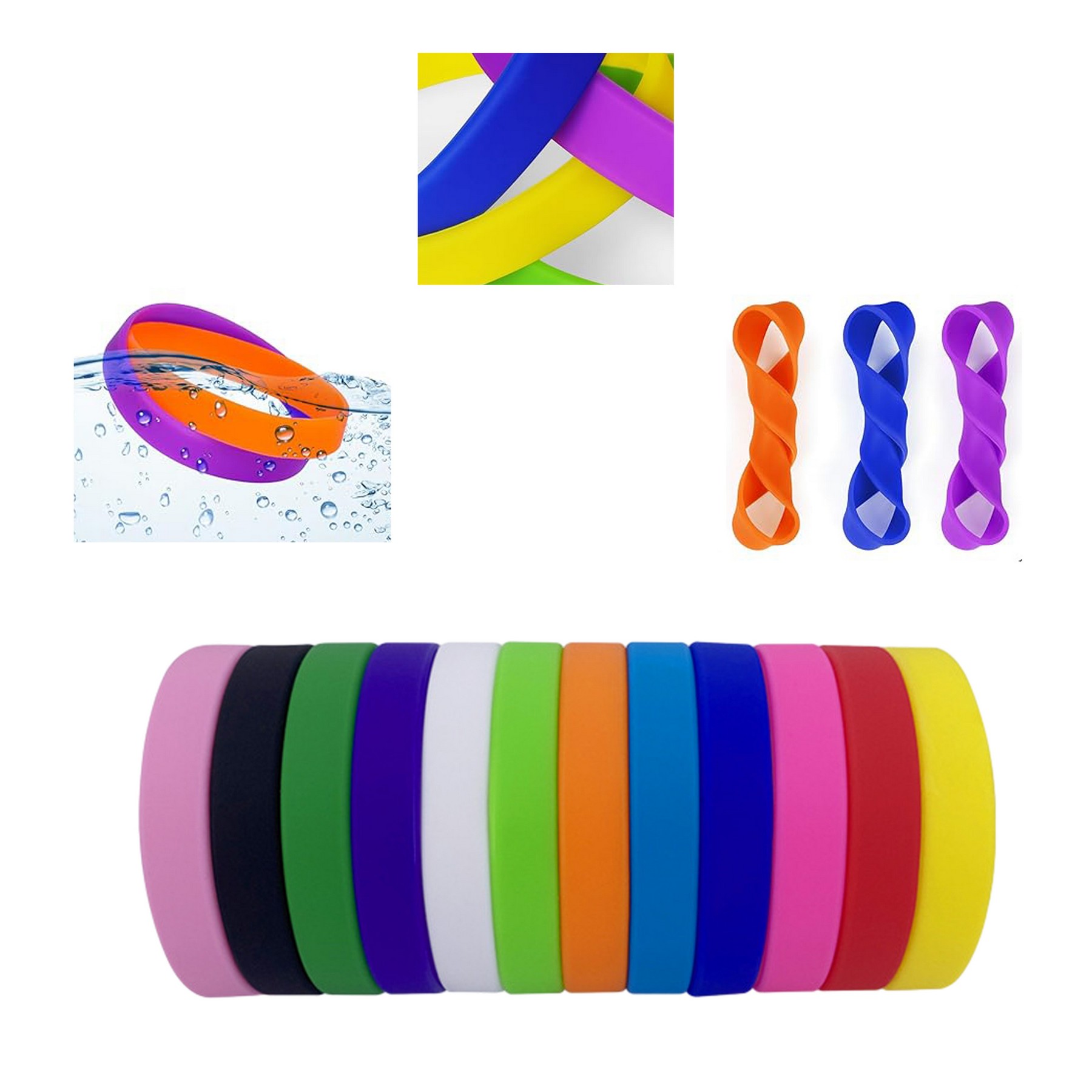 Colored Silicone Wristbands 2
