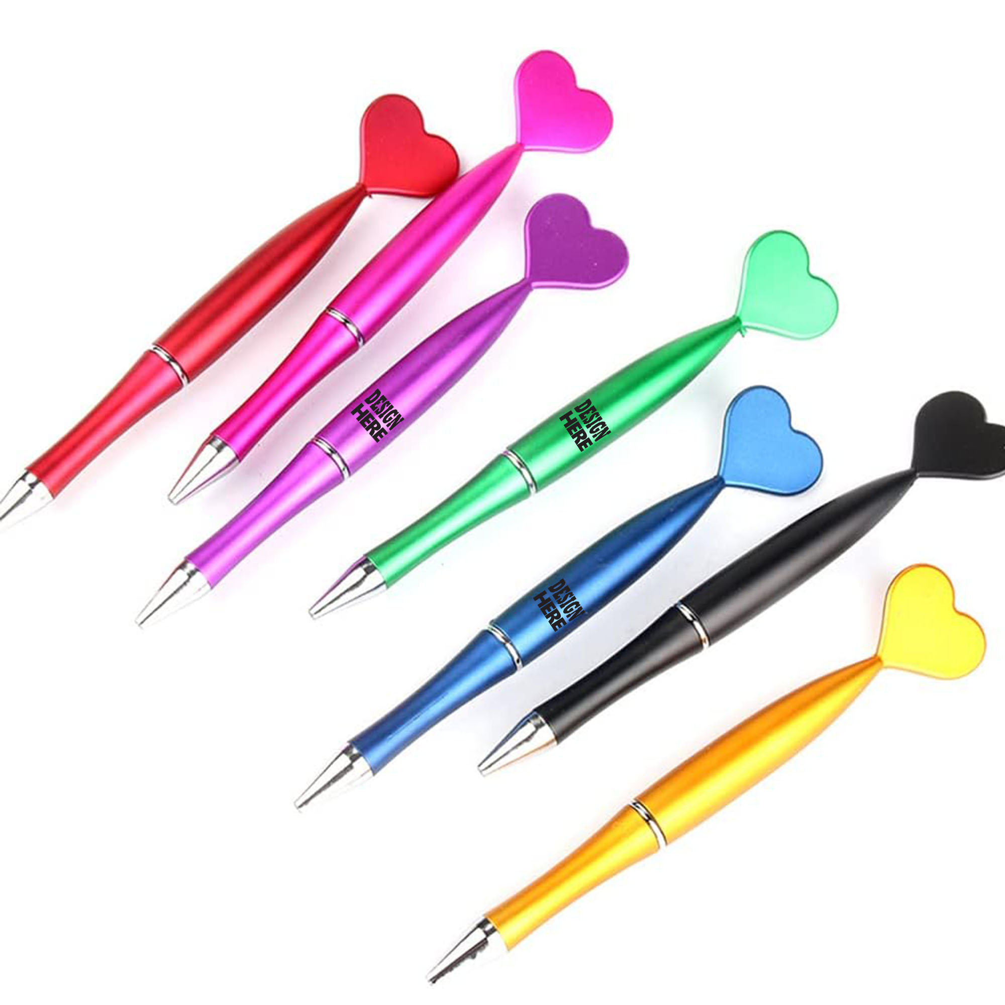 Customizable Promotional Gift Heart-Shaped Ballpoint Pen 2